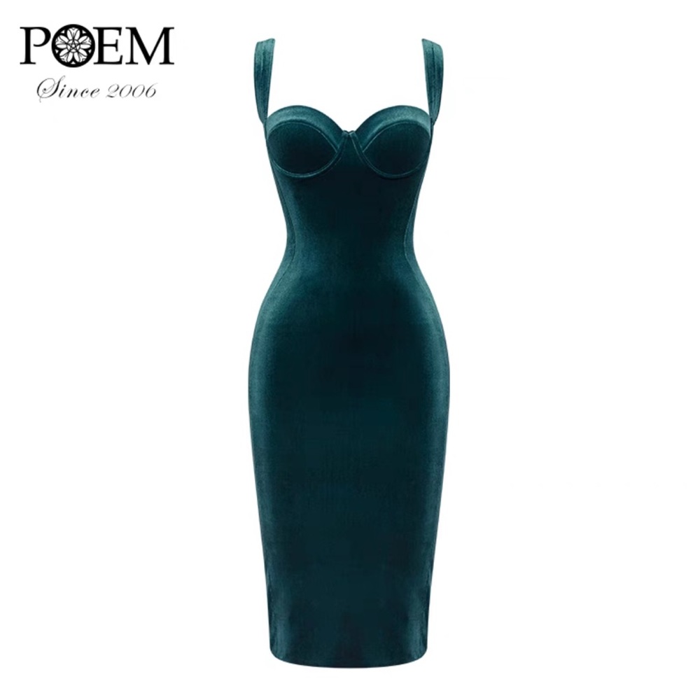 🛑Poem Bangkok velvet dress